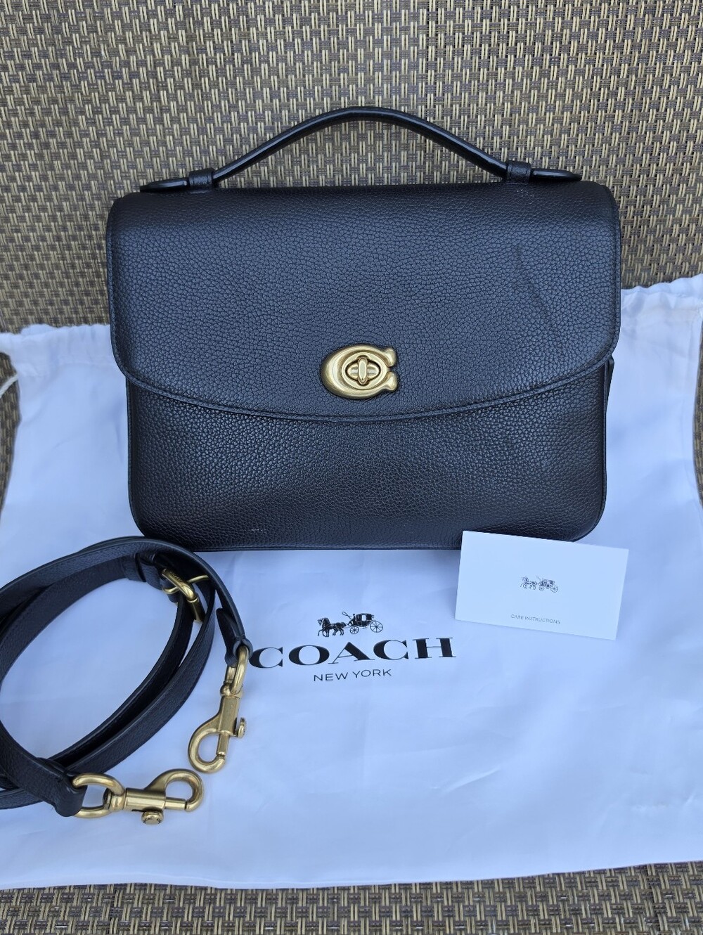 DISCONTINUED Coach Cassie Top Handle Crossbody Black